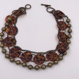 Three layer chain necklace. NWOT